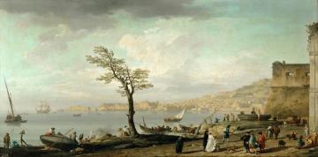 View of the Gulf of Naples Artwork by Claude-Joseph Vernet