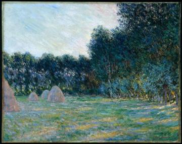 Meadow with Haystacks near Giverny Artwork by Claude Oscar Monet