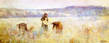 The Mushroom Gatherers Artwork by Jane Sutherland