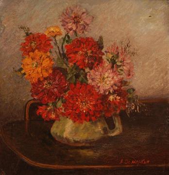 Chrysanthemums Artwork by Alexander Osmerkin