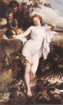 Bacchant Artwork by Gyula Benczúr