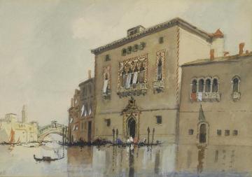 On the Grand Canal, Venice Artwork by Hercules Brabazon Brabazon