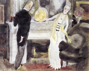 The Revelation Comes To May Bertram In Her Drawing Room Artwork by Charles Demuth