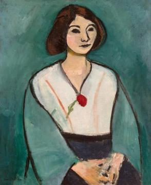 Lady In Green Artwork by Henri Matisse