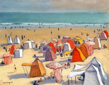 The Sandy Beach At Olonne Artwork by Albert Marquet