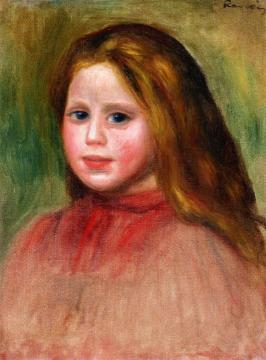 Portrait Of A Girl Artwork by Pierre Auguste Renoir