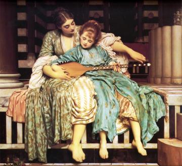 The Music Lesson Artwork by Sir Frederick Lord Leighton