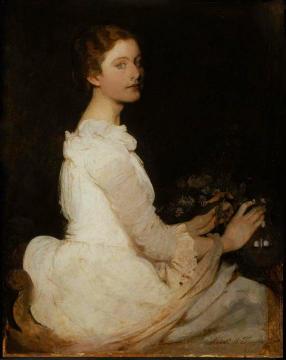 Girl In White Artwork by Abbott Handerson Thayer