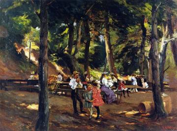 Picnic at Macatawa Artwork by Mathias J. Alten
