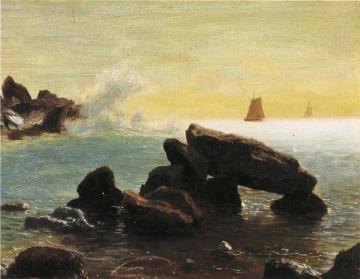 Farralon Islands, California Artwork by Albert Bierstadt