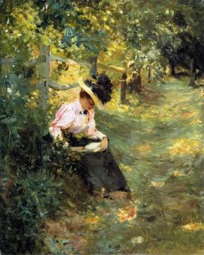 The Lane Artwork by Theodore Robinson