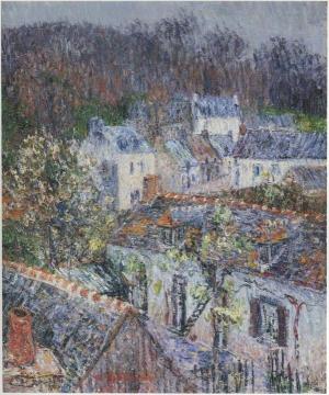 Pont Aven - Rain Artwork by Gustave Loiseau