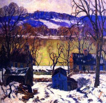 Afterglow On The Delaware Artwork by Fern Isabel Coppedge