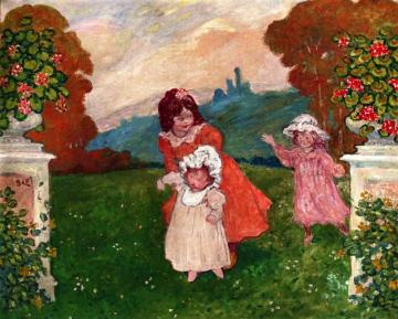 Renoir's Children Artwork by Georges D'espagnat