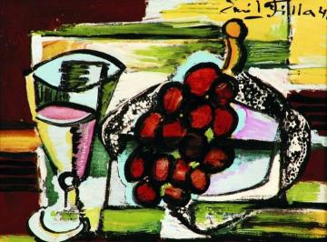 Still Life With A Cup And Grapes Artwork by Emil Filla