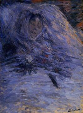 Camille Monet on Her Deathbed Artwork by Claude Oscar Monet