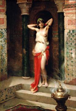 The harem beauty Artwork by Henri Adrien Tanoux
