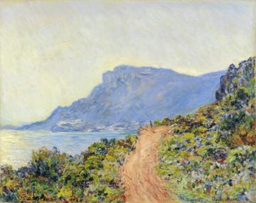 Coastal Road At Cap Martin, Near Menton Artwork by Claude Oscar Monet