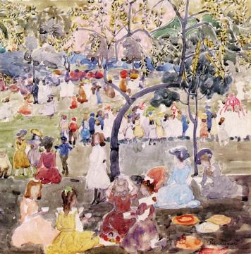 In the Park Artwork by Maurice Prendergast