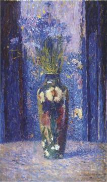 Vase of Flowers Artwork by Henri Martin