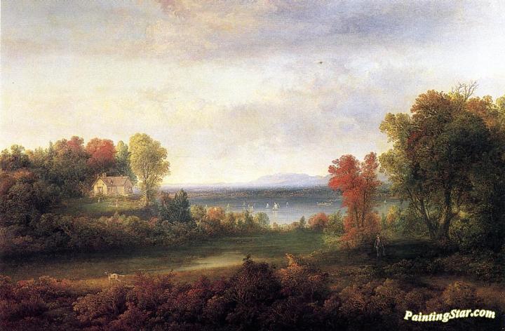 Hudson River Landscape Artwork by Thomas Doughty