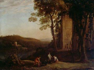 Gathering Grapes Artwork by Claude Lorrain