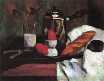 Still Life, Red Eggs Artwork by Henri Manguin