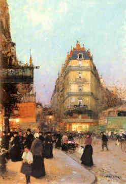 The Grand Boulevards Artwork by Luigi Loir
