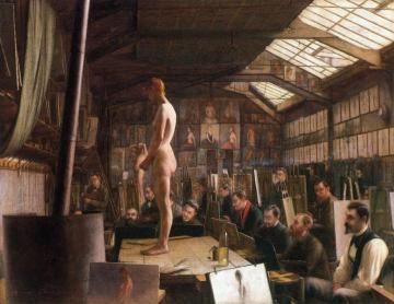Bouguereau's Atelier At The Acadeemie Julian, Paris Artwork by Jefferson David Chalfant