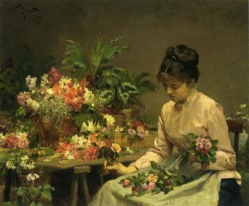 The Flower Seller Artwork by Victor Gabriel Gilbert