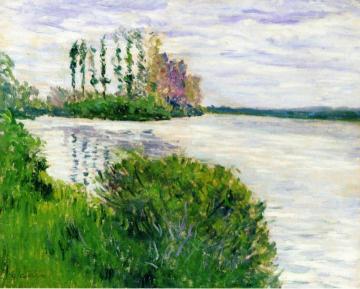 The Seine and the Point of Ile Marande Artwork by Gustave Caillebotte