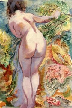 On the Beach Artwork by George Grosz