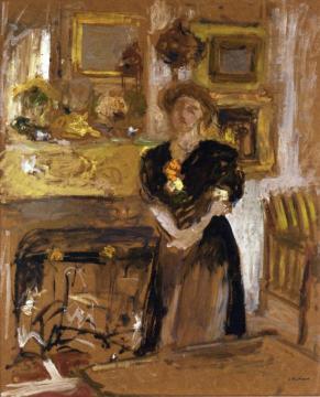 Portrait of Madame Marie des Jardins-Fontaine Artwork by Edouard Vuillard