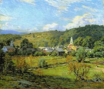 September Morning, Plainfield, New Hampshire Artwork by Willard Leroy Metcalf