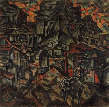 The Destruction Of The Ghetto Artwork by Abraham A. Manievich