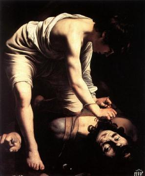 David with the Head of Goliath Artwork by Caravaggio