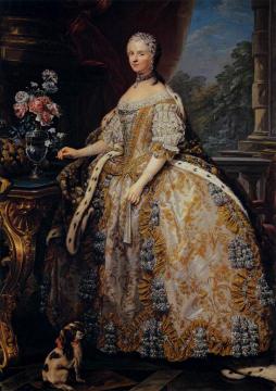 Portrait Of Marie Leszczynska, Queen Of France Artwork by Carle van Loo