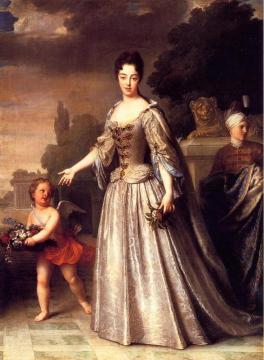 Portrait of Maria Adelaide of Savoy Artwork by Jean-Baptiste Santerre