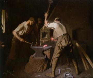 Our Blacksmith Artwork by Sir George Clausen