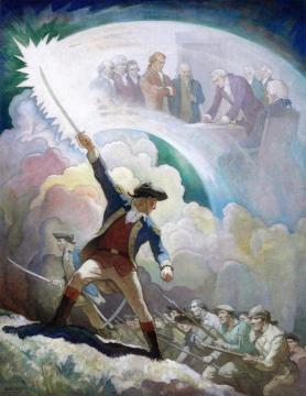 Ethan Allen, Forerunner Of Independence Artwork by Newell Convers (N.C.) Wyeth