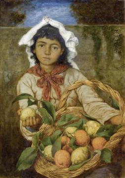 The lemon seller Artwork by Hans Thoma