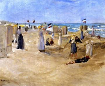 On the Beach at Noordwijk Artwork by Max Liebermann
