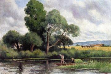 Rolleboise, A Sunday by the Water Artwork by Maximilien Luce