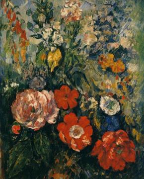 Bouquet Of Flowers Artwork by Paul Cezanne