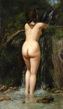 The Source Artwork by Gustave Courbet