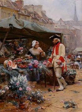 A Young Man's Fancy Artwork by Louis Marie De Schryver