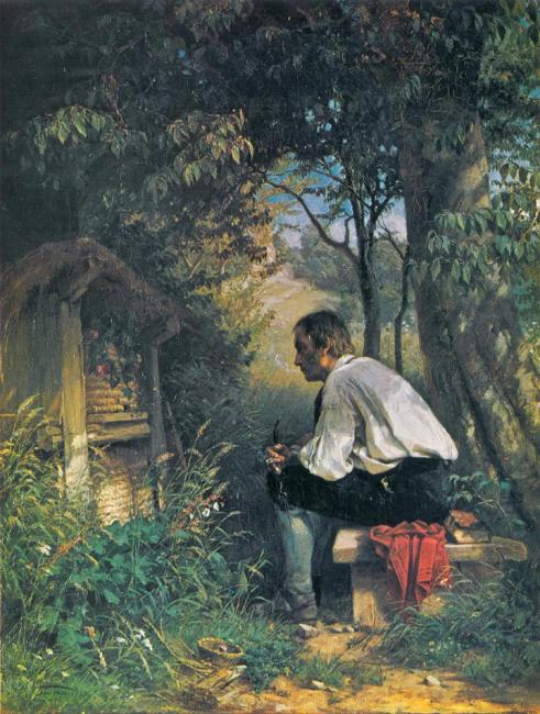 The Beekeeper Artwork by Hans Thoma