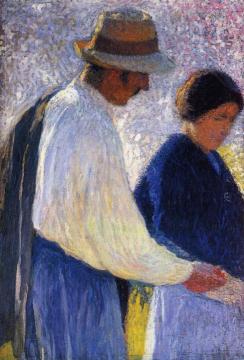 The Married Couple - Study for Reapers Artwork by Henri Martin
