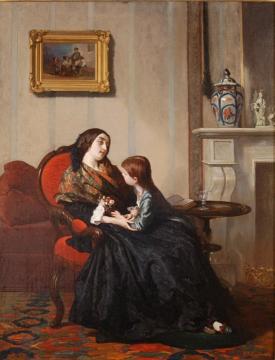 Widow In Mourning Artwork by Gustave-Leonard de Jonghe