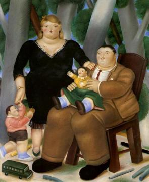 Family Artwork by Fernando Botero